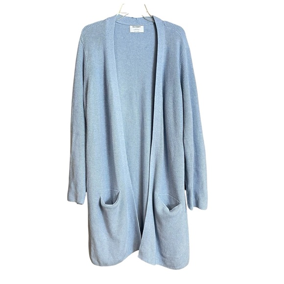 Old Navy Sweaters - Old Navy light blue open front long cardigan XXL Tall
